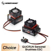 Hobbywing QUICRUN 10BL120/10BL60 120A/60A Brushless ESC - 2-3S Lipo Speed Controller for 1/10-1/12 RC Cars with Multi-Protection