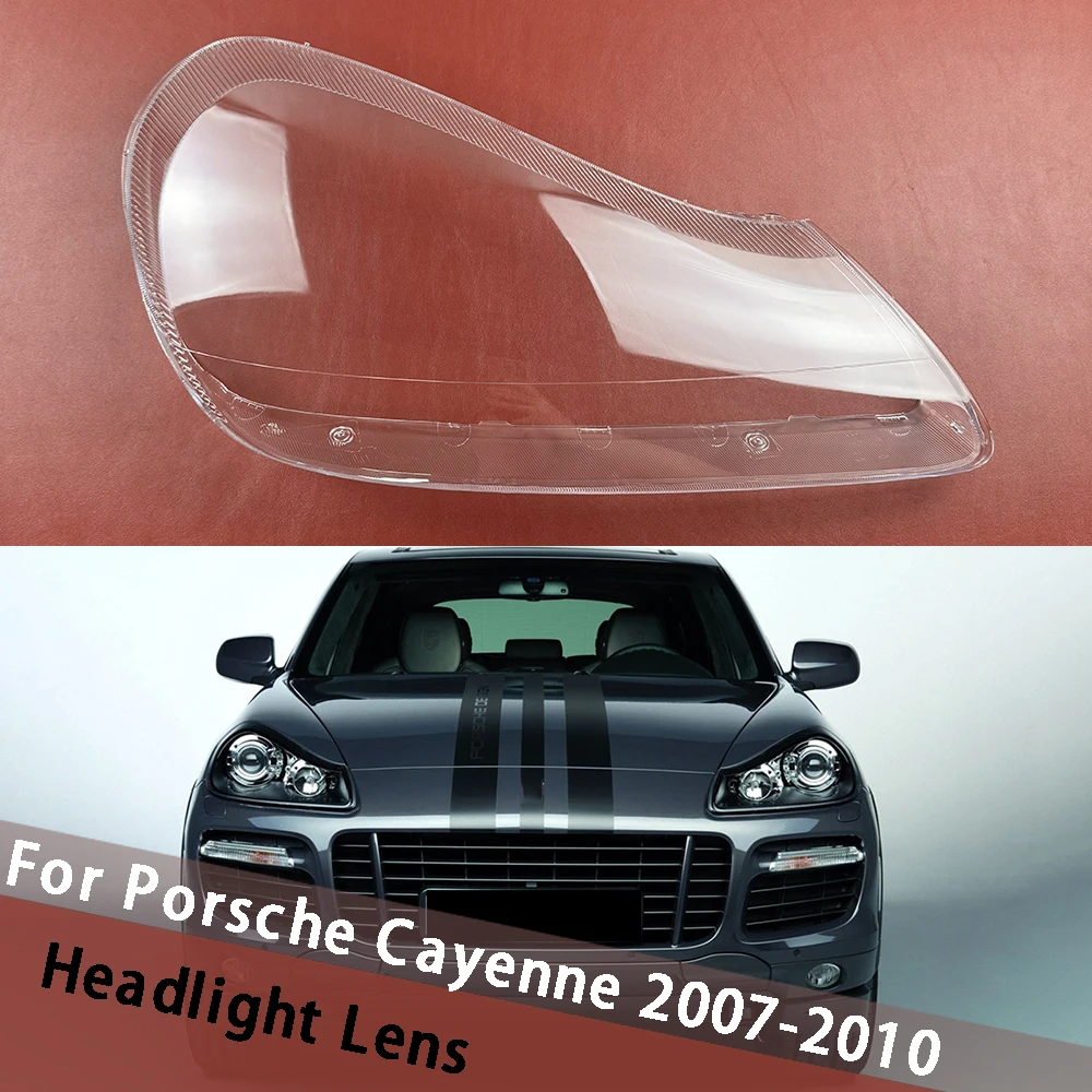 

Для Porsche Cayenne 2007 2008 2009 2010, автозапчасти, прозрачный абажур для фар, пластиковая крышка объектива для фар, корпус автомобильного освещения