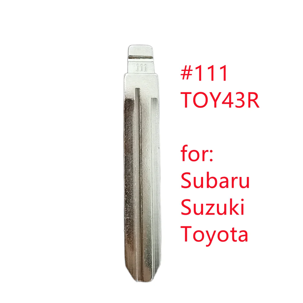 

10PCS Metal #111 Blank Car Key For KD VVDI Remote Blade For Subaru XV Legacy Forester Outback Impreza Tribeca Isuzu LISHI TOY43R