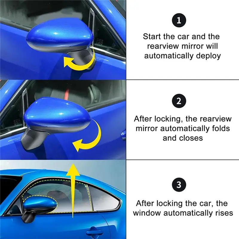 For Subaru BRZ Toyota GR86 2021-2024 Automatic Window-Lifting Closer Rearview Mirror Deploy Folds Controller-A91R