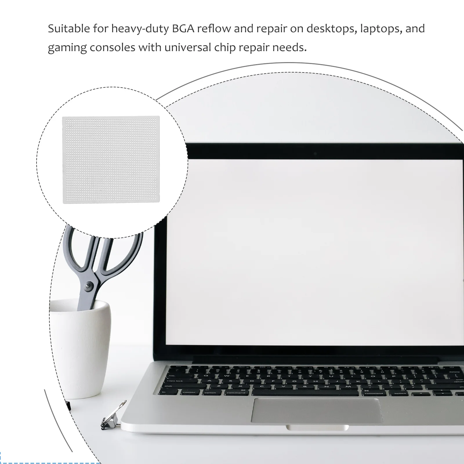 

1Set Reballing Net Kit Steel Template Mesh for Laptop CPU GPU Repair Rework Station Welding Accessories