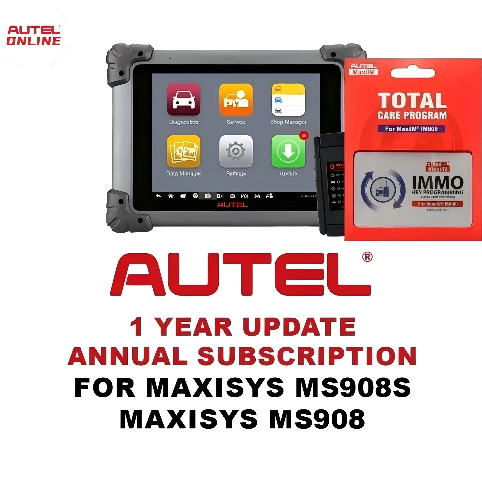 Assinatura de atualização de Autel de 1 ano para MaxiSYS MS908