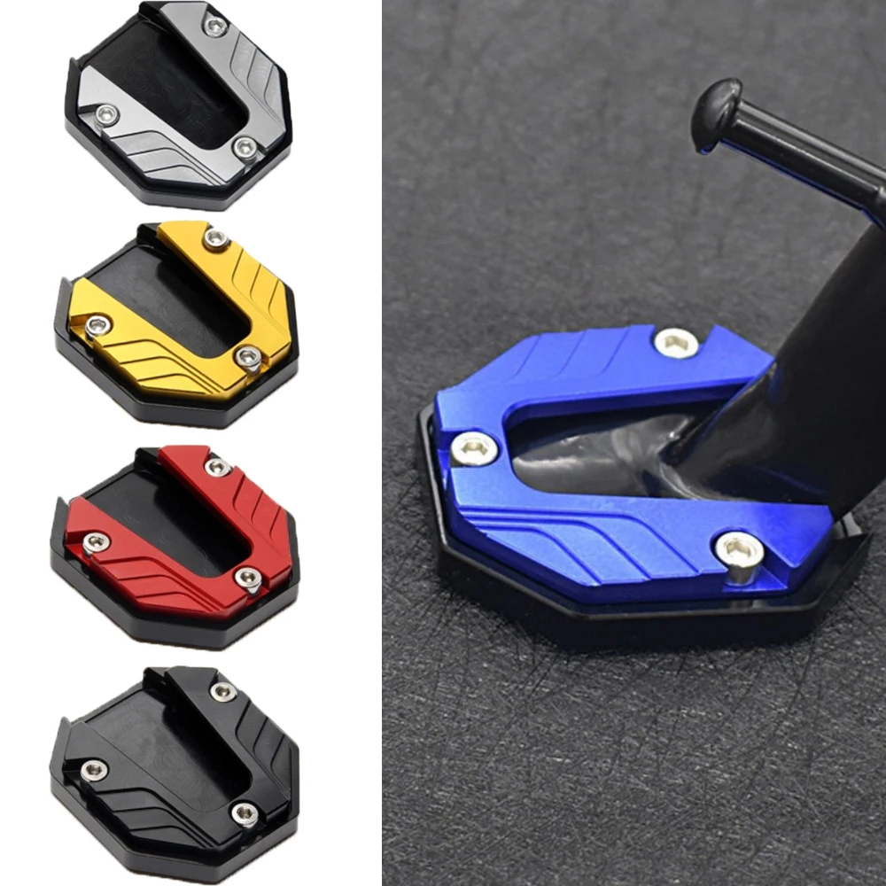 Suporte para pés para motocicletas Kickstand Almofada de pé grande Base de placa de estacionamento Almofada de extensão