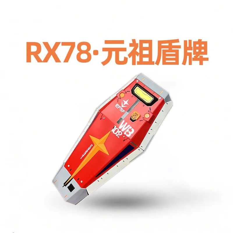 

Rx-78-2 Yuanzu Shield (Origin Ver.) Custom Painted Spray Coated With Led Light & Sound Effects Model Accessory Collectible Gift