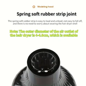 Black hair dryer diffuser, hairdressing tool, curl cover, durable curl diffuser, naturally wavy curly tool 12 Main Sales Dryer with Curl Diffuser - №11