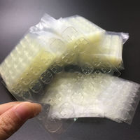 240Pcs/10Sheet False Nail Tips Jelly Glue Clear Double Sided Adhesive Tape Glue Sticker DIY Tips Fake Nail Acrylic Manicure Tool