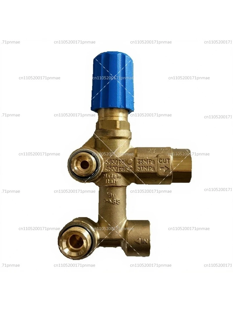Brass Bypass Unloader Valve 30LPM 280Bar Pressure Regulator for Triplex Plunger Pump Hydraulic Control Valve