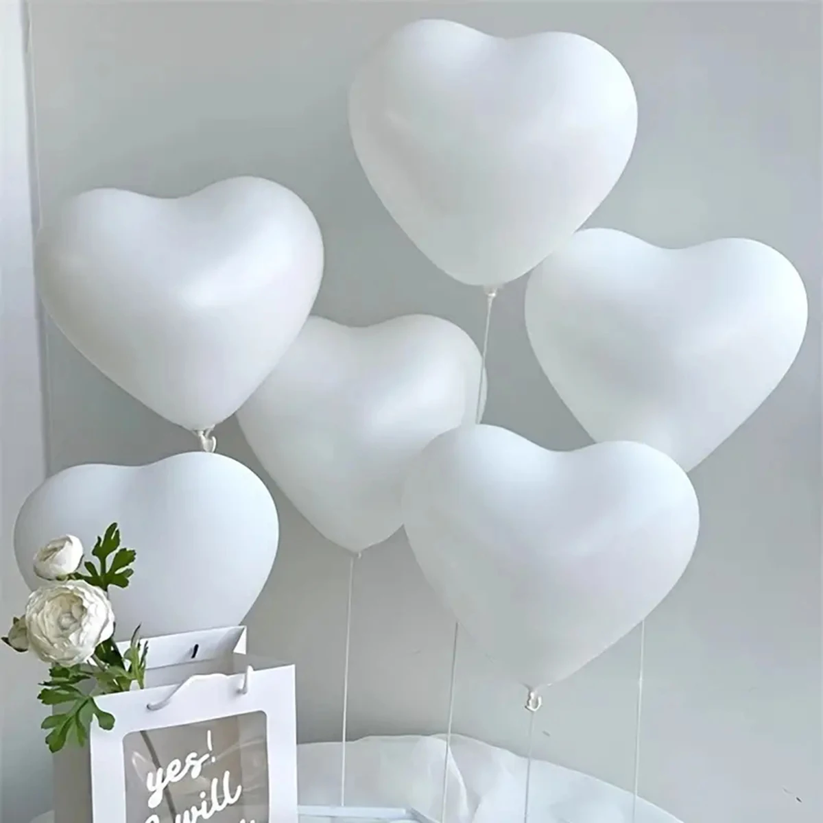 12pcs 10 inch white love latex balloons birthday wedding party party balloons