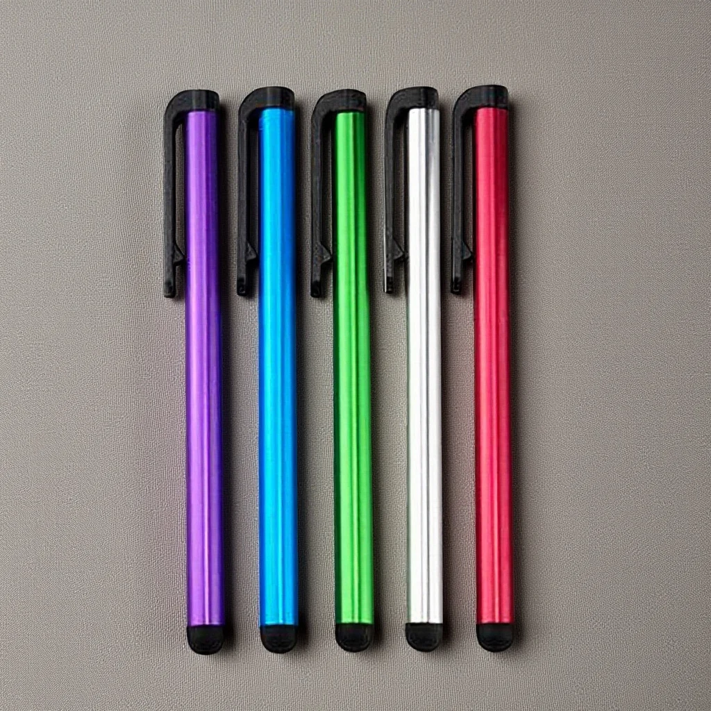 

20 pcs Touch Screen Pen Rubber Tip Smooth Glide High Precision Writing Tool For Tablets Smartphones Metal Body Universal Stylus