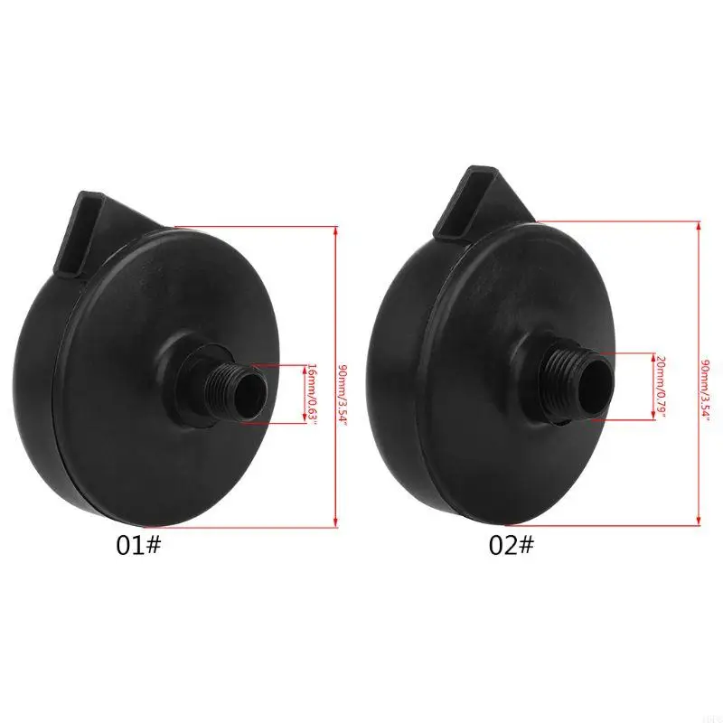 

16FC 16/20mm Black Plastic Male Threaded Exhaust Noise Muffler Air Filter Co