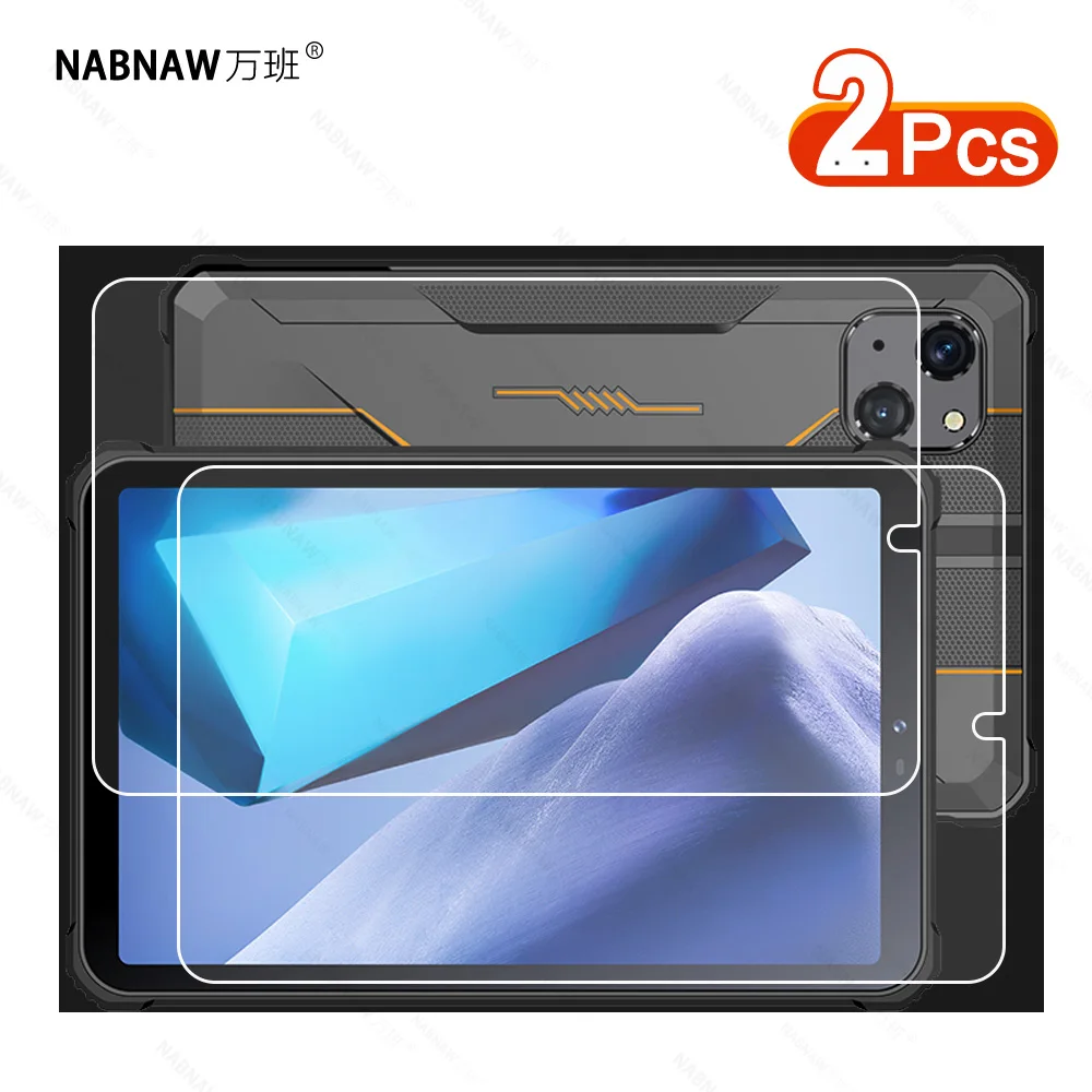 2 Pieces Scratch Proof HD Tempered Glass Screen Protector For Oukitel RT3 Mini Rugged Tablet 8 Inch Screen Protective Film