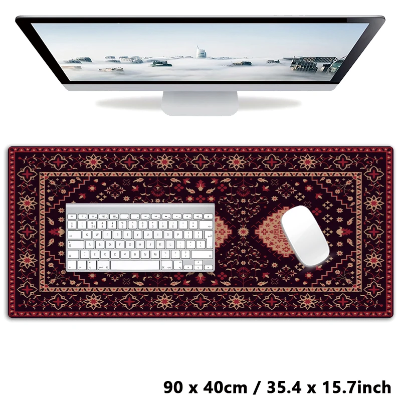 Persian Pattern, Luxury Style Mousepad, Table Mat, XXL Mouse Pad, Keyboard Carpet, Antique Oriental Desktop mat