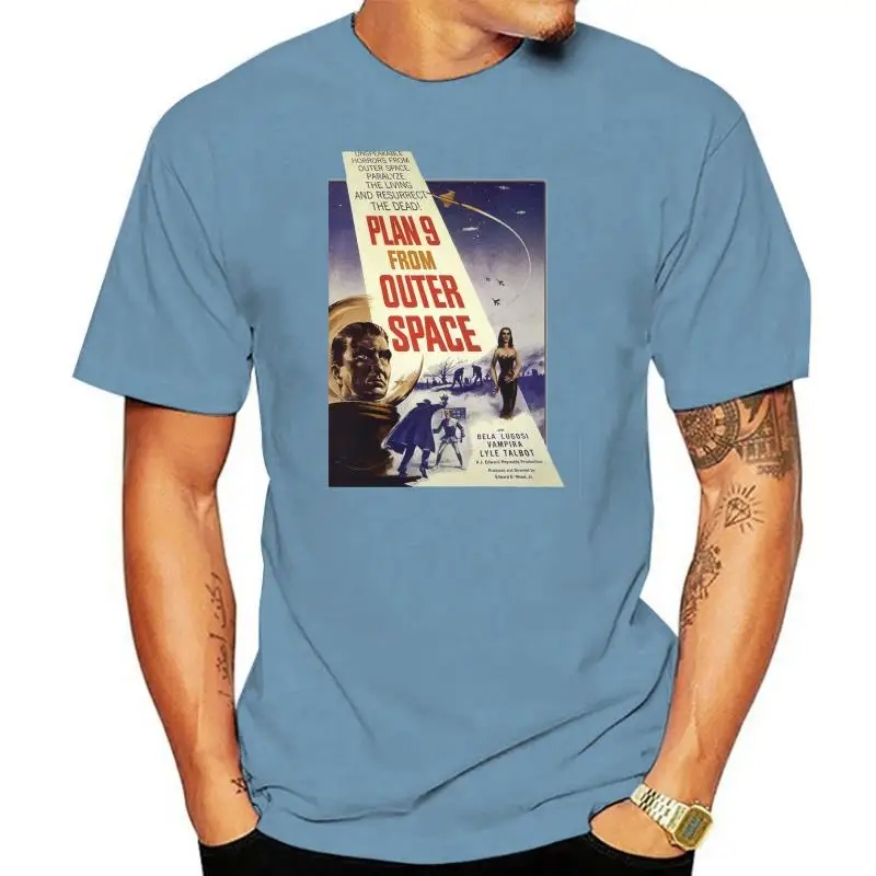 Title: T-SHIRT Plan 9 From Outer SpaceMen's & Women's Tees in  (LazyCarrot) ed wood movie poster undead zombie alien vampire