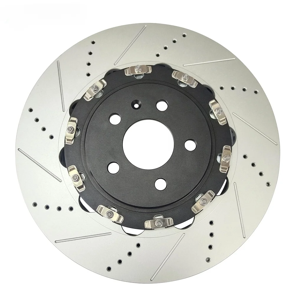 2 Piece Rotors Floating Break Disk Brake Disc For Audi S3 S7 Rs4