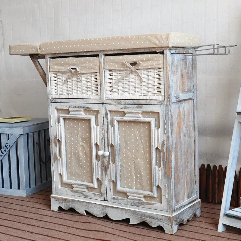 For Cross-border Creative Ironing Board Multi-purpose Household Folding Ironing Wardrobe Ironing Table Storage Cabinet
