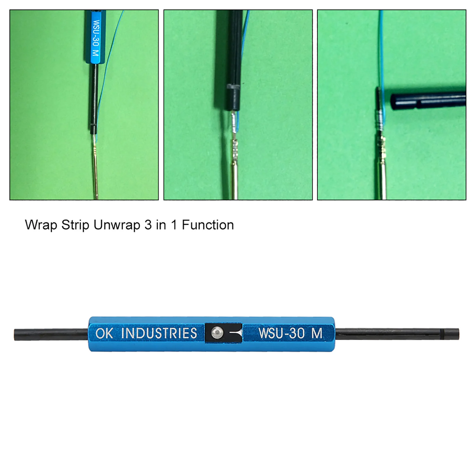 3-in-1 Multifunktions-Handwerkzeug zum Abwickeln und Abisolieren von einadrigen Drähten für AWG 30 Kabel