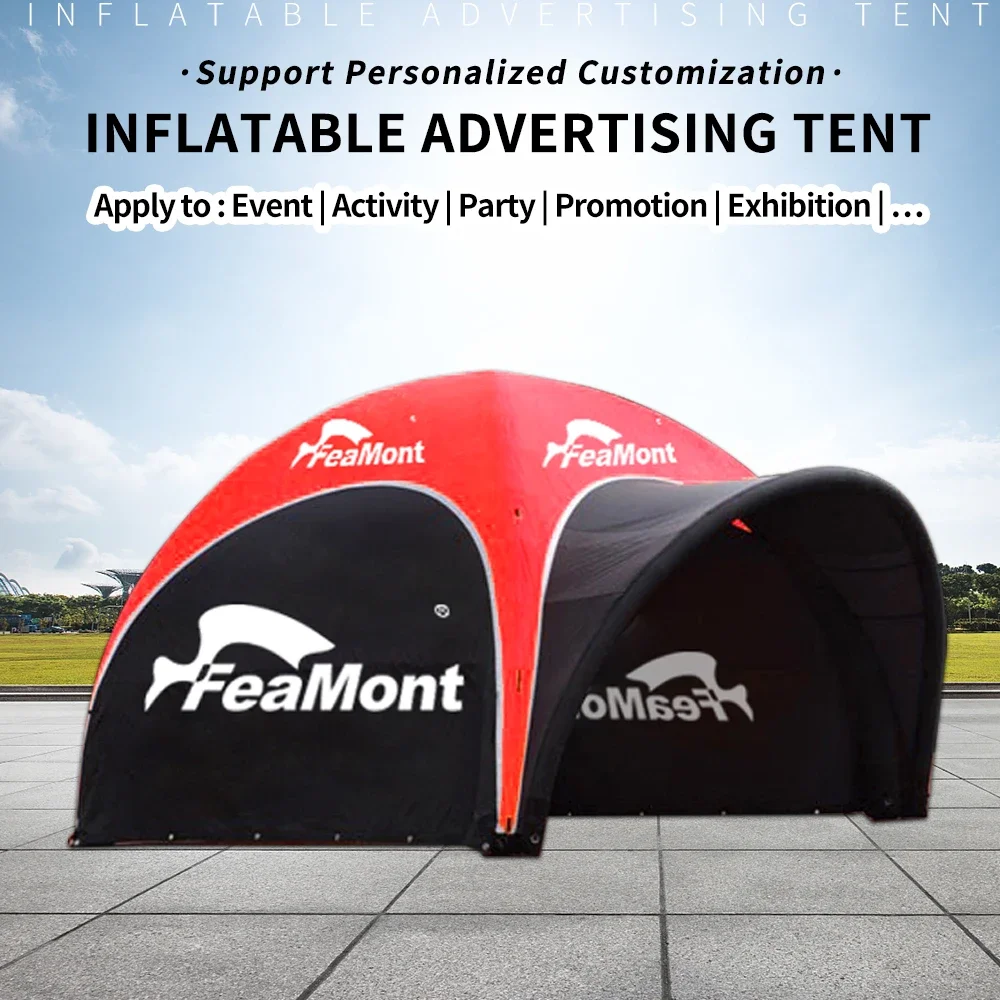 Wholesale portable outdoor exhibition spider tent full printing TPU inflatable sport event air dome tent