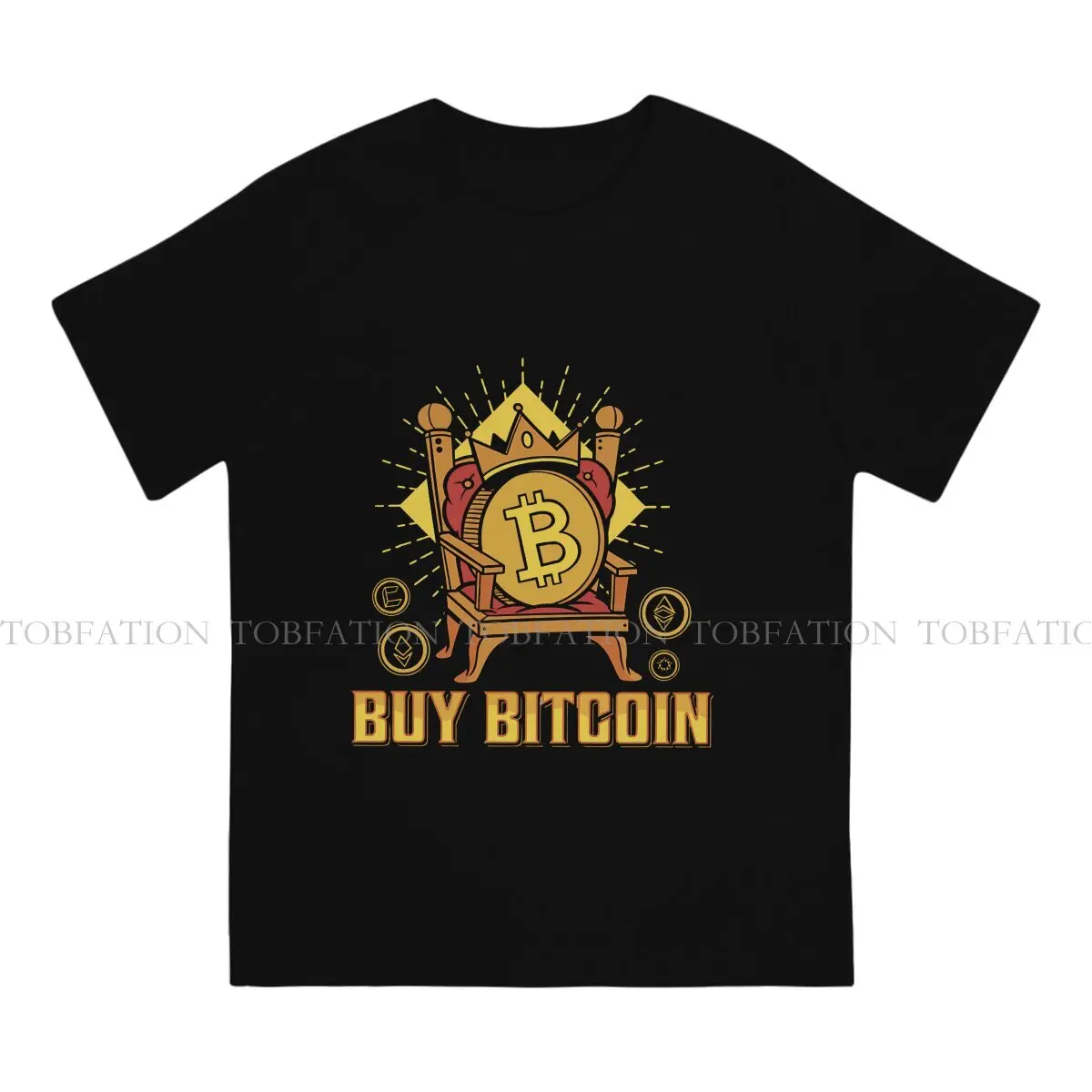 Cute Cartoon Style TShirt Vintage Bitcoin Cryptocurrency Comfortable New Design Gift Clothes  T Shirt Short Sleeve Hot Sale