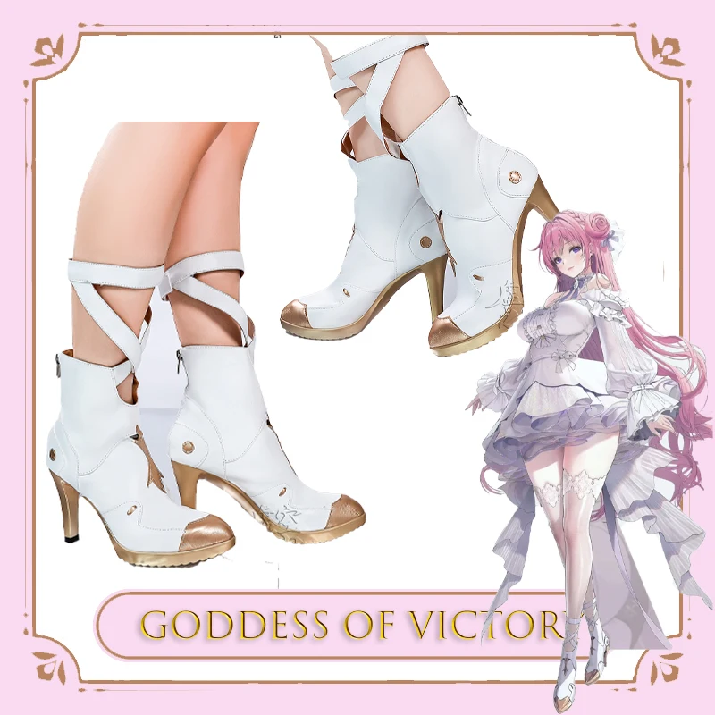 

‌Victory Pilgrimer Nik Dorothy Cosplay Shoes Custom High Heel Plus Footwear Halloween Party Costumes Accessor‌‌‌‌‌