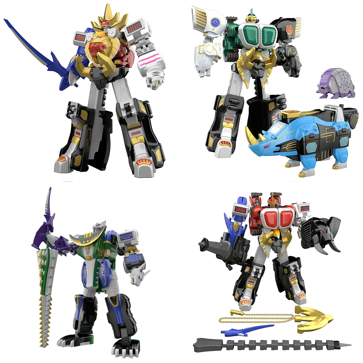 Bandai Smp Super Minipla Megazords Power Rangers Gaomuscle Gaoranger Gaohunter  Assembly Model Kit Action Figure Toys For Kids