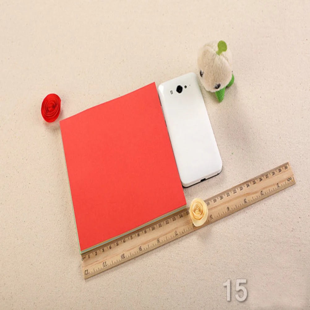 

100 Sheets Double Sided Children's Origami Paper Vivid Colored Square Sheets for Crafts Handmade Folding Arts Origami Paper