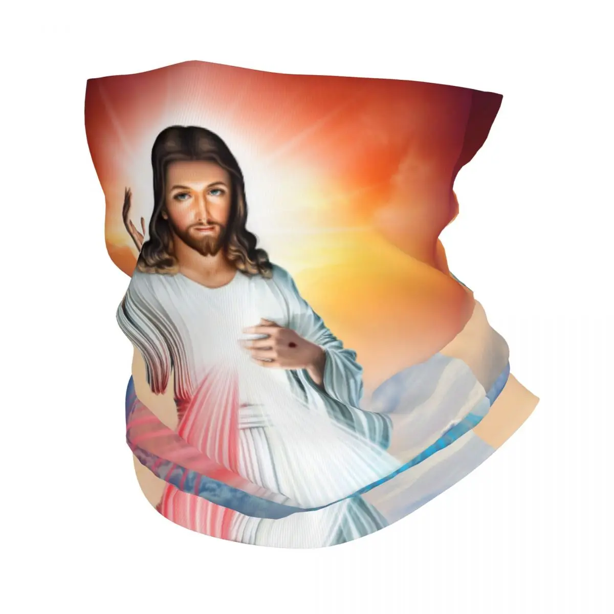 Jesus Christ Catholic Bible Mask Scarf Accessories Neck Cover Religious Chrisitan Saint Bandana Men Women Balaclavas  Breathable