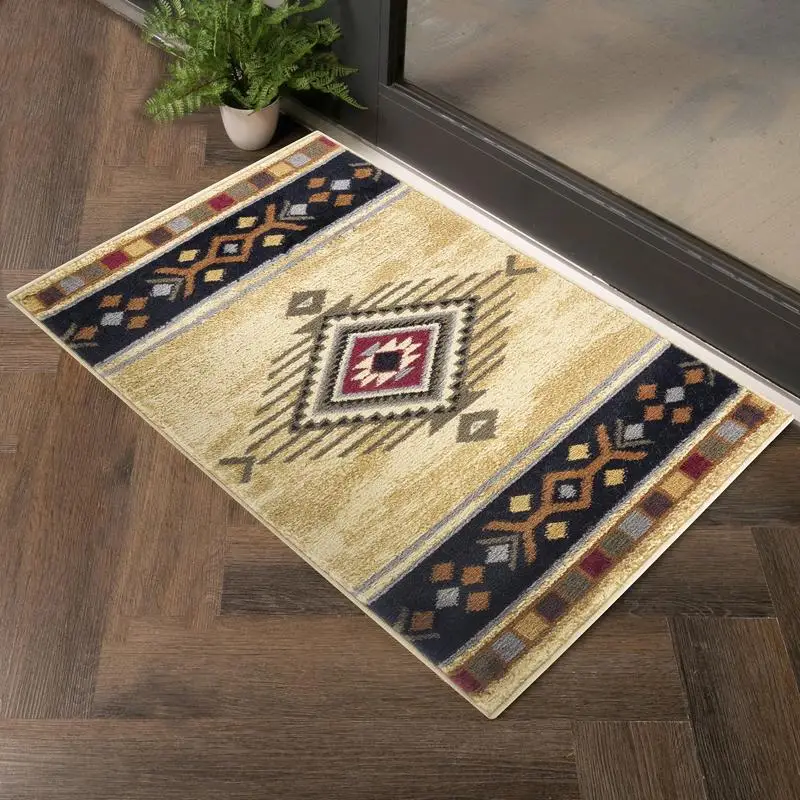 

Southwest Area Rug 2ft x 3ft in Cream Color – Perfect for Home Décor