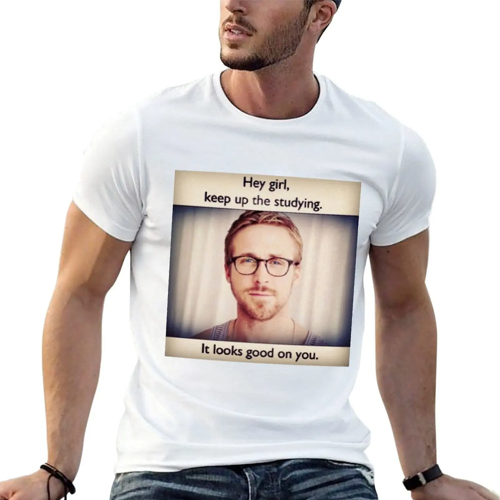 ryan gosling keep up the studying T-Shirt shirts graphic tee graphics Men's clothing
