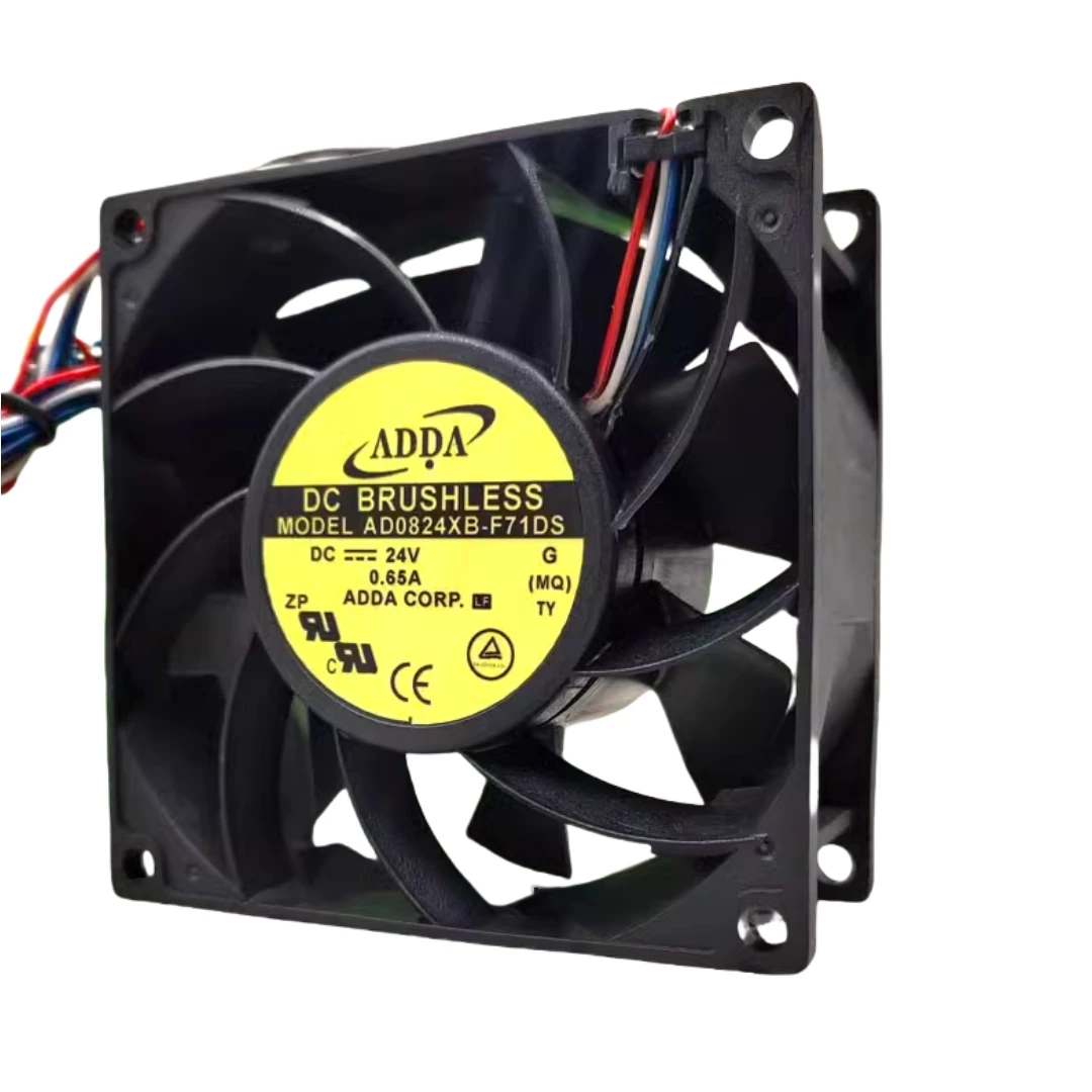 Para ADDA 80x80x38mm 24V Bola Dupla 80mm Ventilador de Refrigeração AD0824HB-F71DS AS08024HB 389100   AD0824XB-F71DS AD0824VB-F7BDS AS08024HB385BB2