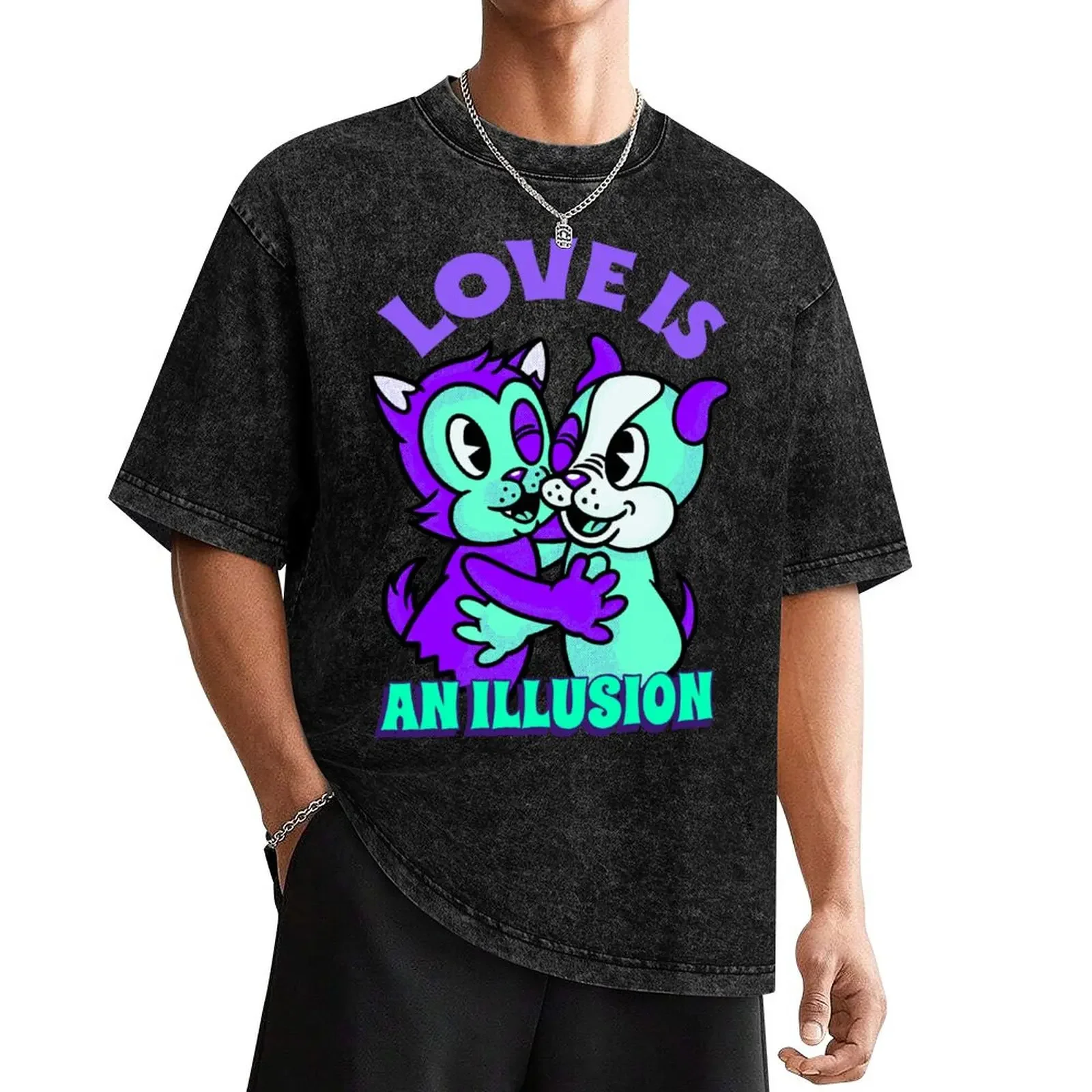 Love Is An Illusion - Anti Love Nihilism for Nihilist Design T-Shirt oversizeds custom t shirt plus size tops t shirt men