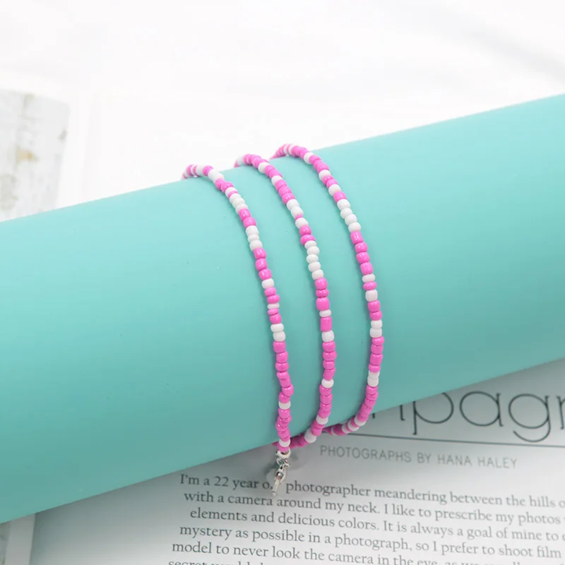 1PC Colorful Beaded Sunglasses Strap Eyeglass Chain Cord Reading Glasses Chain String Holder Neck Cord Eyewear Glasses String