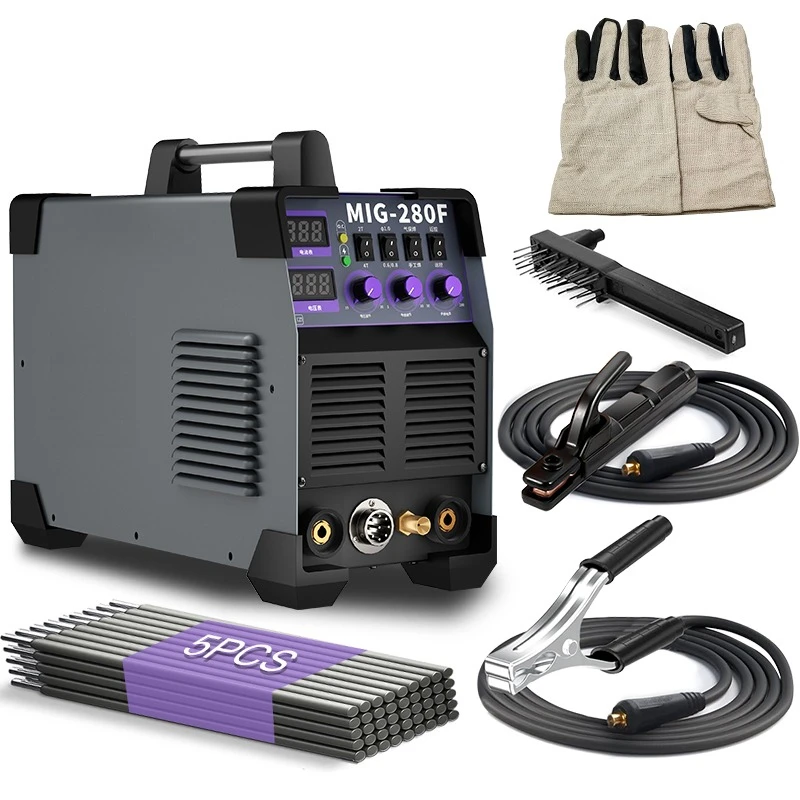 Professional Industrial MIG-280F Welder Expert Sheet Metal New 380V Input Stainless Steel Processing 60% Cycle
