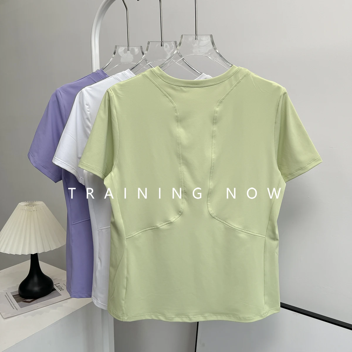 

Loose breathable sports short-sleeved women's summer thin quick-drying Pilates yoga tops gym training running suit