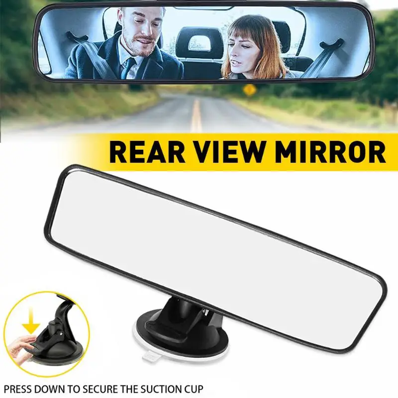 Interior Rear View Mirror 360° Rotates Car Rear Mirror Wide-angle Rearview Mirror Adjustable Suction Cup Car-styling Universal