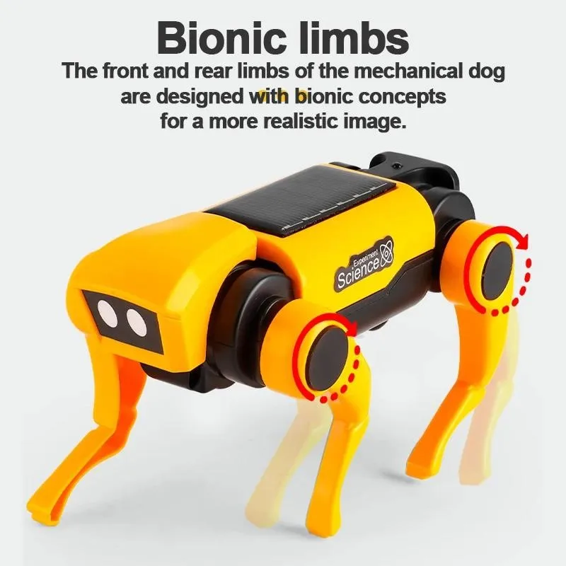Diy リモコンロボット動物ソーラーロボットキット子供のための機械犬電気動物太陽エネルギー蒸気教育玩具