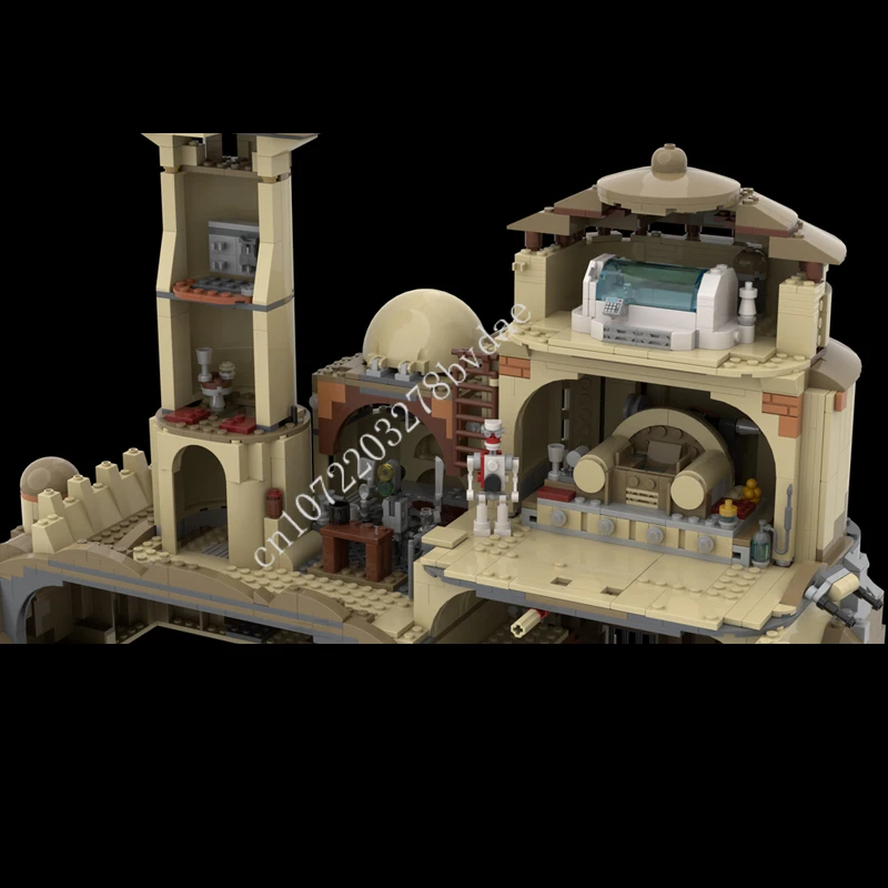 1762 قطعة MOC مشهد الفيلم الشهير تاتوين قصر دايميو لتقوم بها بنفسك الأفكار الإبداعية ألعاب أطفال هدية الكريسماس لغز MOC-75059 #4