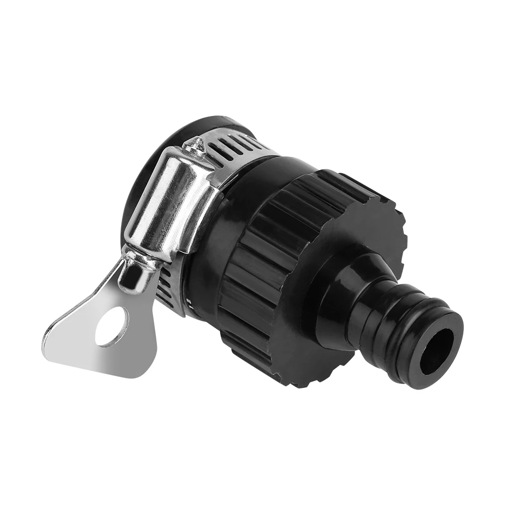 Conector universal de torneira, adaptador de mangueira de jardim de aço inoxidável, acessórios de tubulação à prova de vazamento, adequados para jardinagem/rega ao ar livre