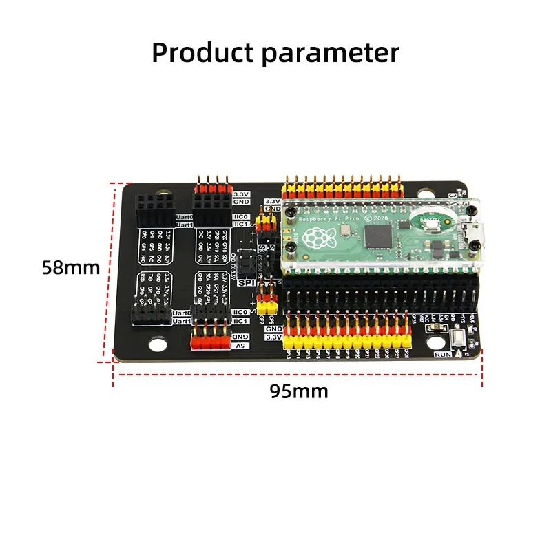 Raspberry Pi Pico Sensor HAT IO Shield Expansion Board For Single Chip MCU Development Module DIY Kit Electronic Projects