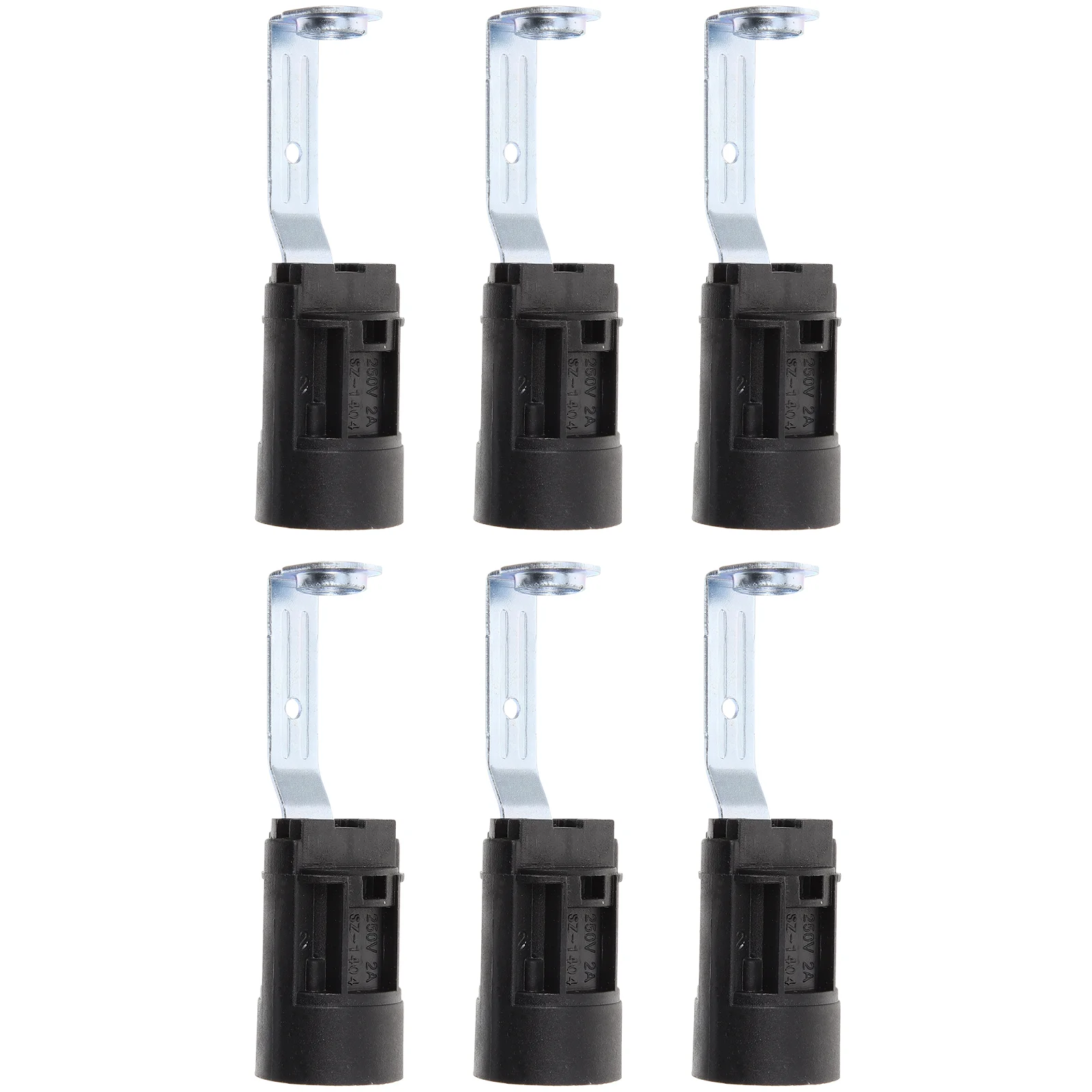 

6 Pcs Lamp Head Screw Bracket Replacement Socket Christmas Light DIY Kit LED Bulbs Chandelier Fixture Parts Suite Outlet Holder