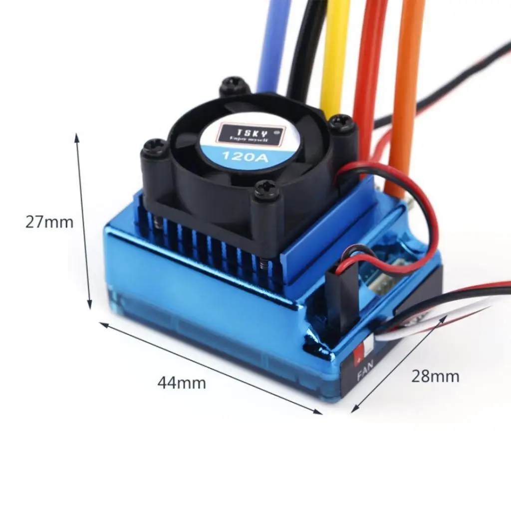 Professional RC Car Sensored Brushless ESC 120A Motor Controller for RC Crawler Car 1 10 Buggy Truck Parts view 4
