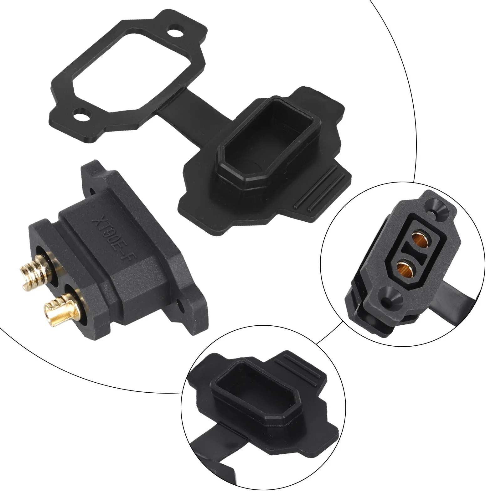Electric Vehicle Connector XT90E Lithium Battery Charging Port with Oxidation Resistance for Enhanced Durability
