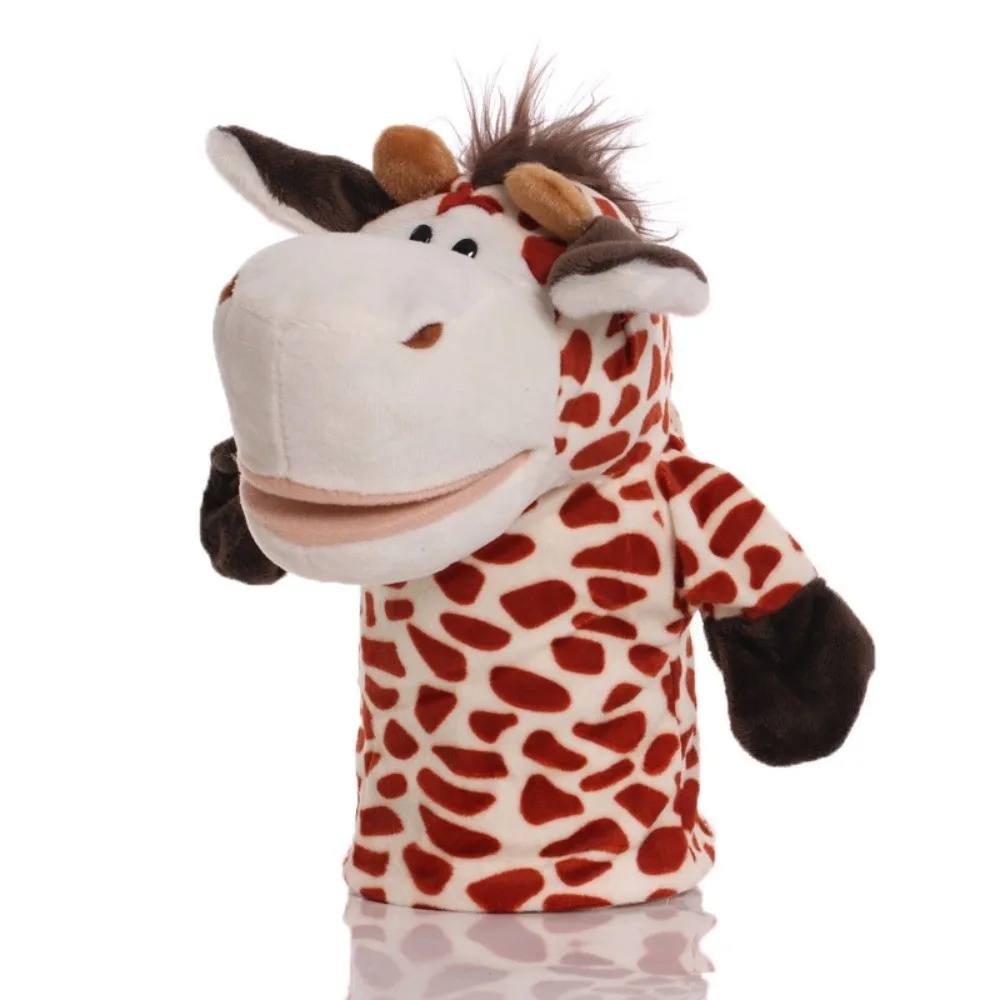 Knuffeldier Handpop Interactieve Cartoon Hand Vingerpoppetjes Koe Aap Sussen Poppen Kleuterschool Verhaal Rekwisieten