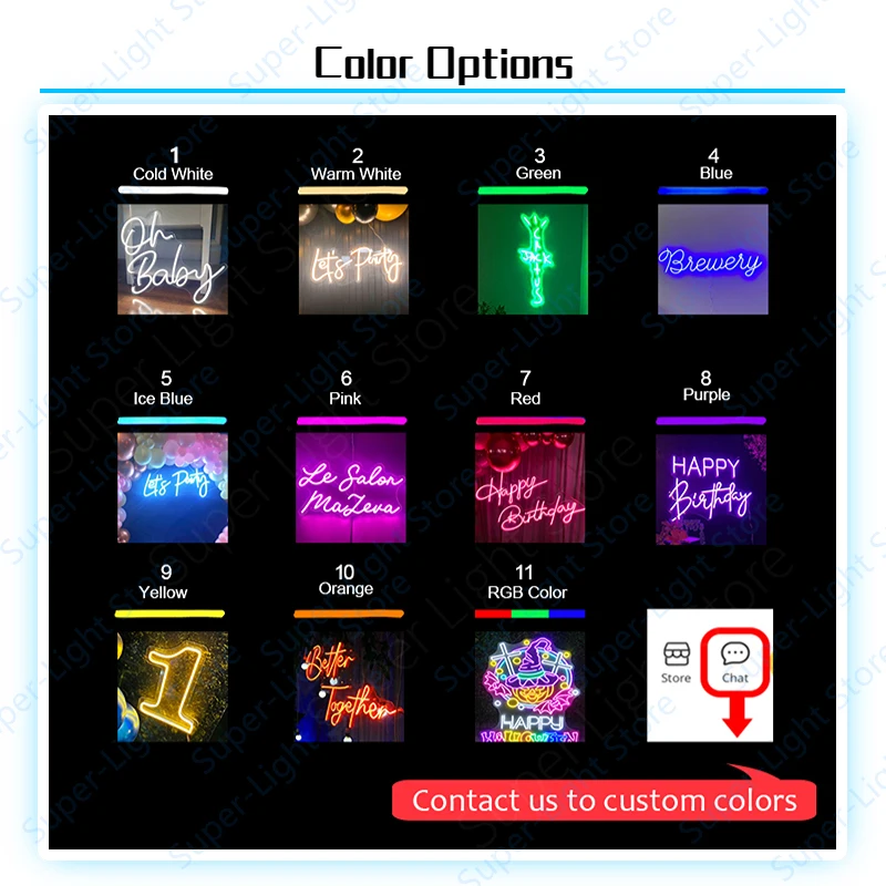 Custom LED Light Up Neon Signs, Decoração da parede para o quarto, Decoração do casamento, primeira festa de aniversário, números lâmpada,...