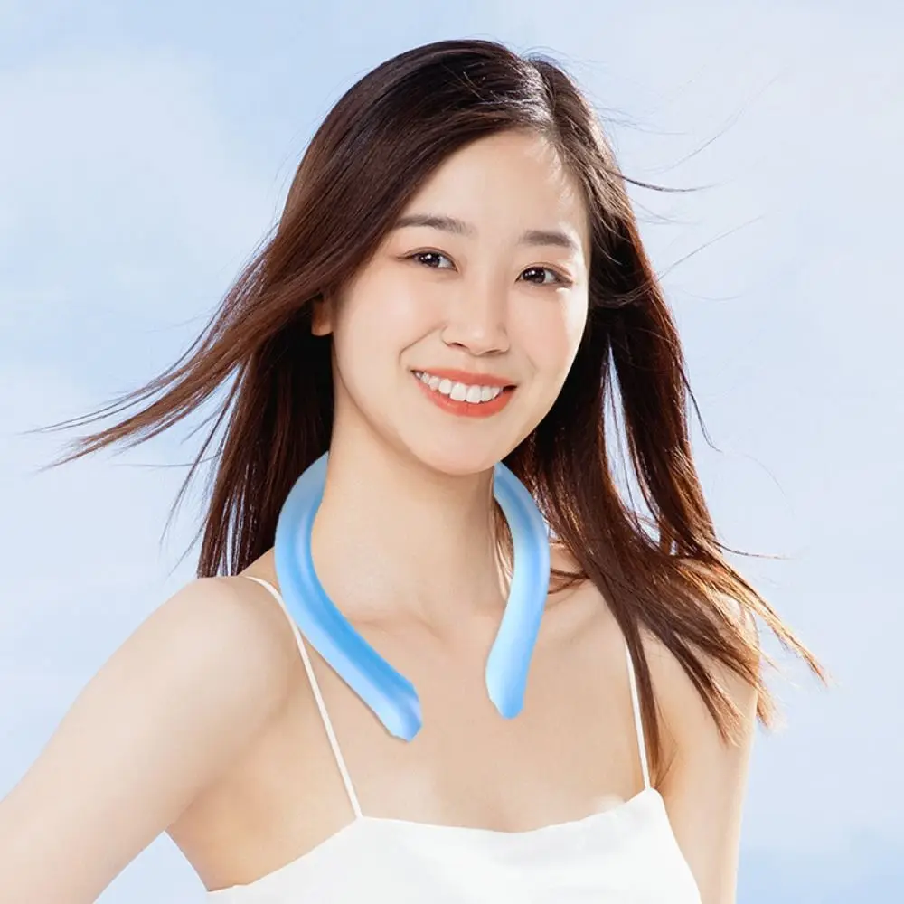 1/2Pcs Cool Tube Neck anello di raffreddamento portatile Summer Gadget Neck Cooler collari riutilizzabile indossabile cuscino di ghiaccio cuscino Running
