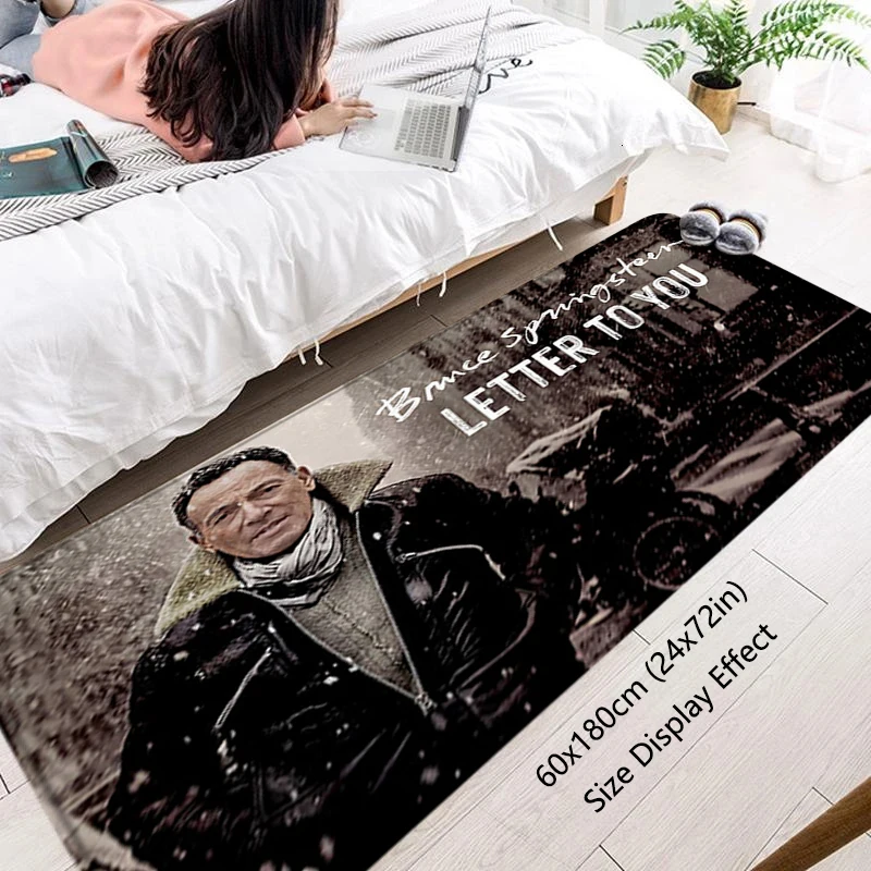 Comodino tappeto rocker tappetini soggiorno tappeti piede tappeto ingresso zerbino antiscivolo B-Bruce Springsteen tappetino da cucina decorazioni