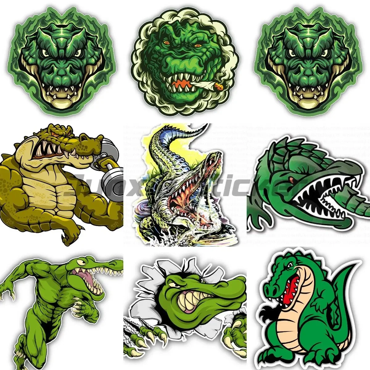 

Strong Crocodile Helmet Sticker Motorcycle Decals Vinyl Car Window Sticker Truck Adress Stickers Cartoon Car Sticker Funny