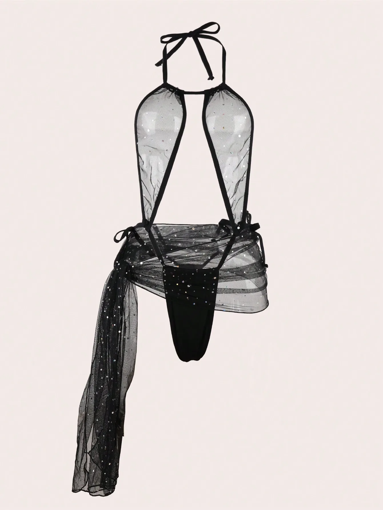 2 قطعة المرأة عارية الذراعين قطعة واحدة سليم صالح الدانتيل متابعة تنورة شبكة شفافة نقية بروتيل الملابس الداخلية مجموعة