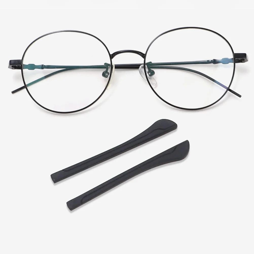20 قطعة من أغطية النظارات المضادة للانزلاق المصنوعة من السيليكون الناعم بتصميم مريح ومرونة عالية وقابلة للاستبدال وأطراف المعبد