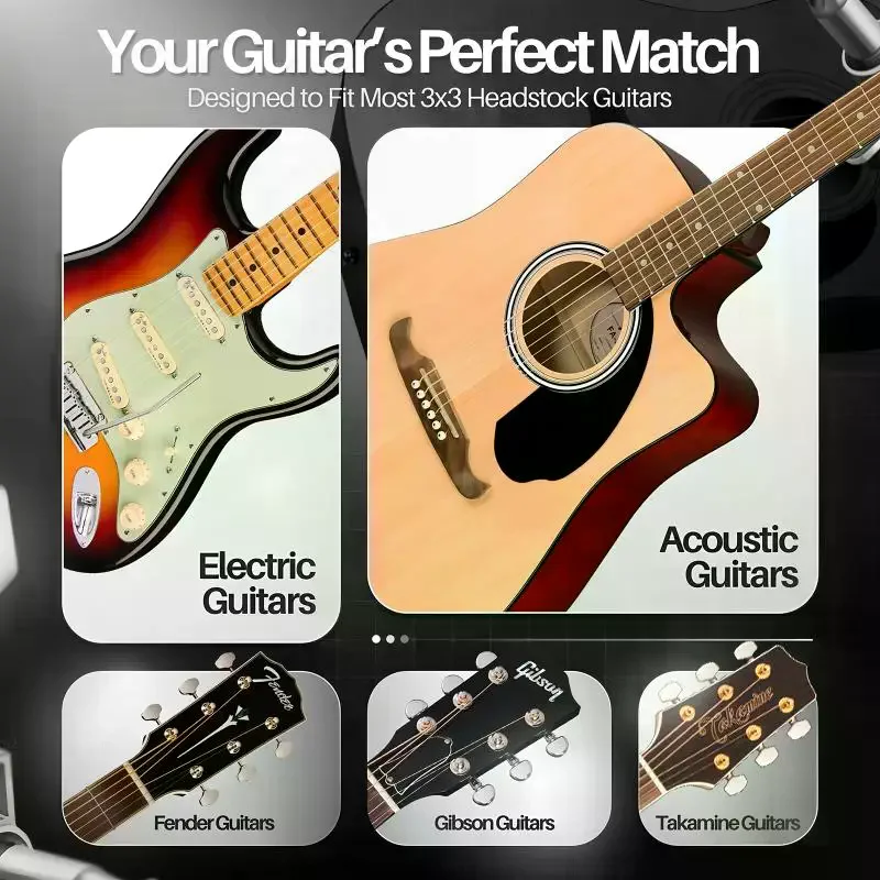 6 Pieces Guitar Tuner Pegs, Tuning Pegs Keys Machine Heads Set, Electric Guitar Tuning Keys, Locking Tuners For Guitar