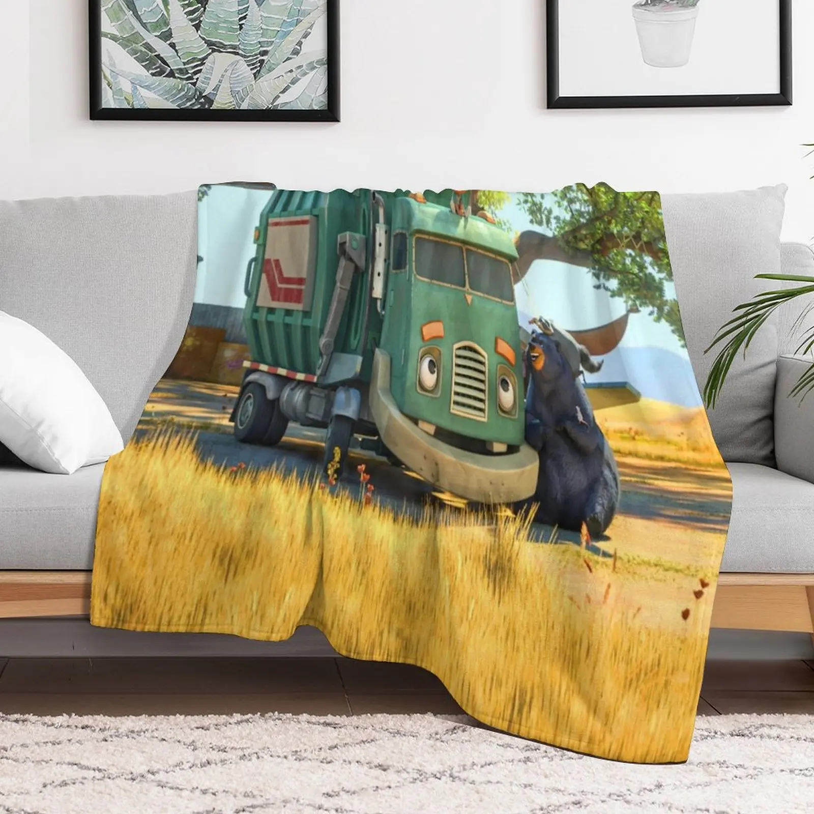 Funny Trash Truck gift for fans trash truck netflix Throw Blanket Loose Beach Decorative Throw Blankets